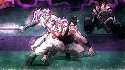 Silver Chariot (Jojo's Bizarre Adventure) The Fool (Jojo's Bizarre Adventure) Jean Pierre Polnareff Iggy (Jojo's Bizarre Adventure) Anime Jojo's Bizarre Adventure HD Desktop Wallpaper | Background Image
