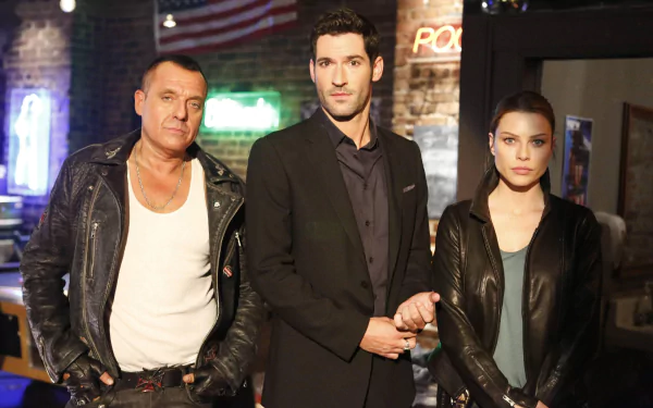 Tom Sizemore Lauren German Tom Ellis TV Show Lucifer HD Desktop Wallpaper | Background Image