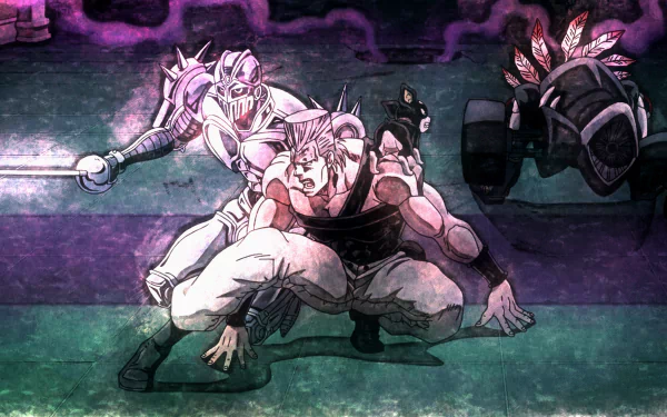 Silver Chariot (Jojo's Bizarre Adventure) The Fool (Jojo's Bizarre Adventure) Jean Pierre Polnareff Iggy (Jojo's Bizarre Adventure) Anime Jojo's Bizarre Adventure HD Desktop Wallpaper | Background Image