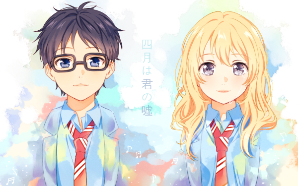 Anime Your Lie in April Kaori Miyazono Kousei Arima HD Wallpaper | Background Image