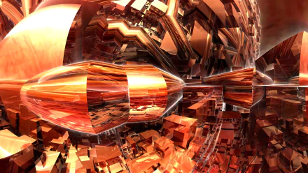  Crimson City - 3d Fractal Art