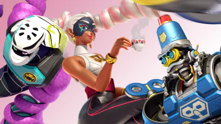Byte (Arms) Kid Cobra (Arms) Twintelle (Arms) video game Arms HD Desktop Wallpaper | Background Image