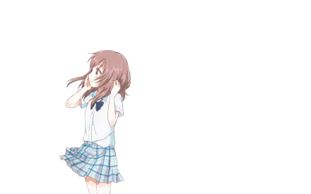 Shouko Nishimiya Anime A Silent Voice HD Desktop Wallpaper | Background Image