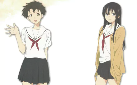 Miyoko Sahara Naoka Ueno Anime A Silent Voice HD Desktop Wallpaper | Background Image