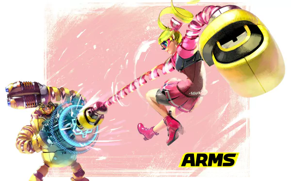 Ribbon Girl (Arms) Mechanica (Arms) video game Arms HD Desktop Wallpaper | Background Image