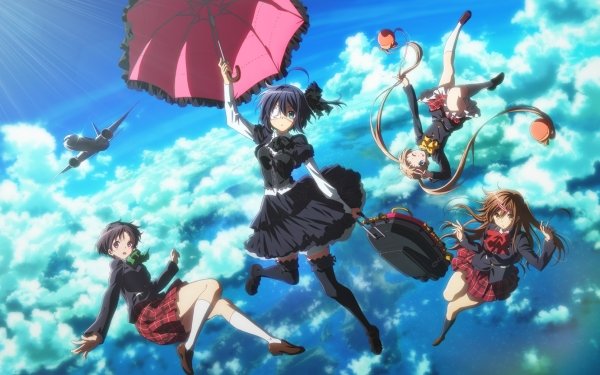 Anime Love, Chunibyo & Other Delusions Sanae Dekomori Rikka Takanashi Shinka Nibutani Kumin Tsuyuri HD Wallpaper | Background Image