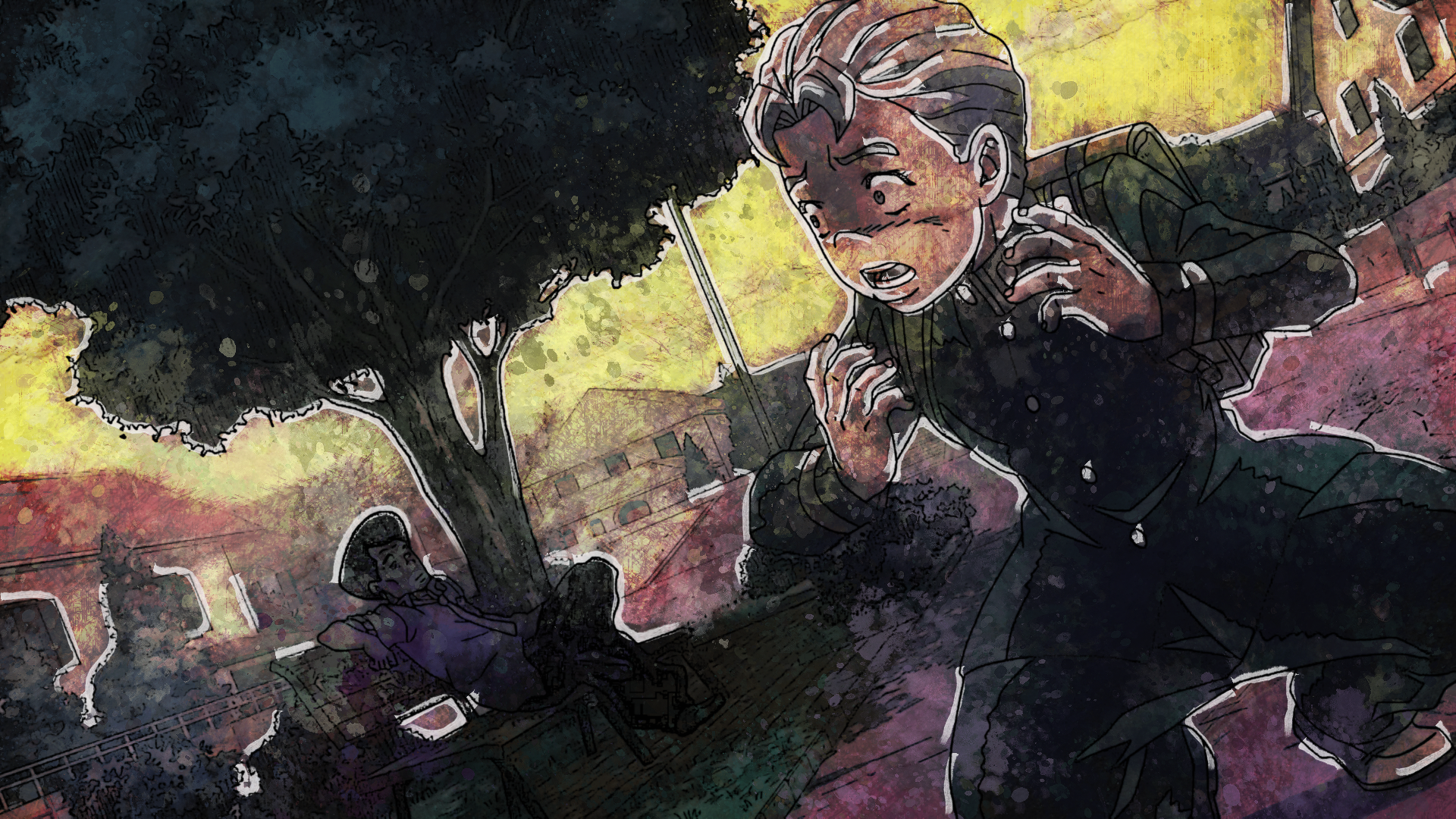 Download Koichi Hirose Tamami Kobayashi Anime Jojo's Bizarre Adventure HD Wallpaper by Terumi Nishii