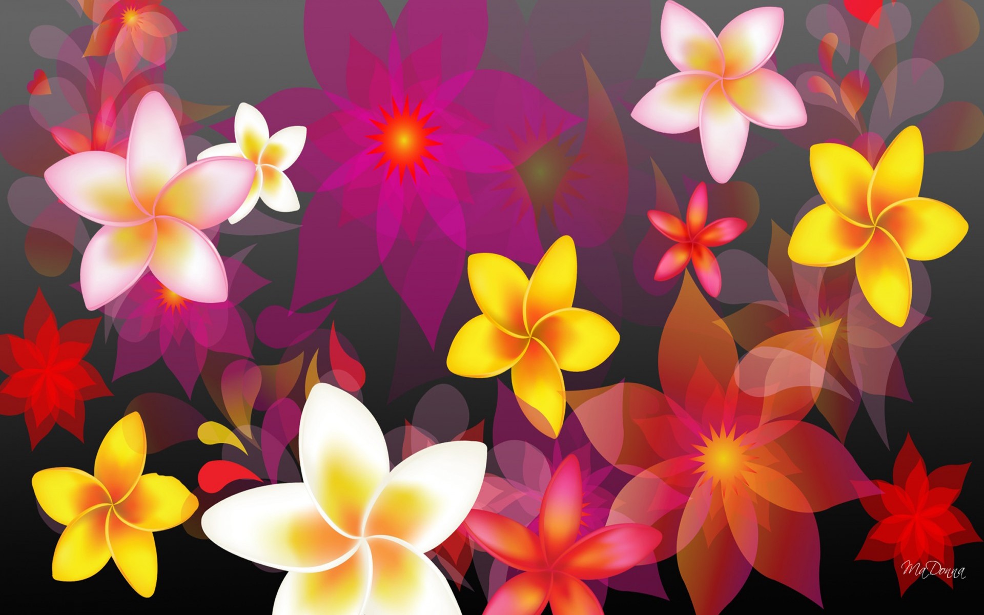 HD wallpaper assortedcolor flower digital wallpaper flowers bright  pattern  Wallpaper Flare