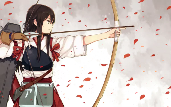 Akagi (Kancolle) Anime Kantai Collection HD Desktop Wallpaper | Background Image