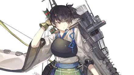 Kaga (Kancolle) Anime Kantai Collection HD Desktop Wallpaper | Background Image