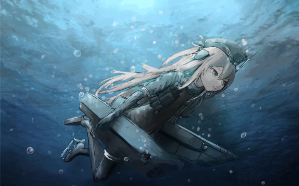 U-511 (Kancolle) Anime Kantai Collection HD Desktop Wallpaper | Background Image