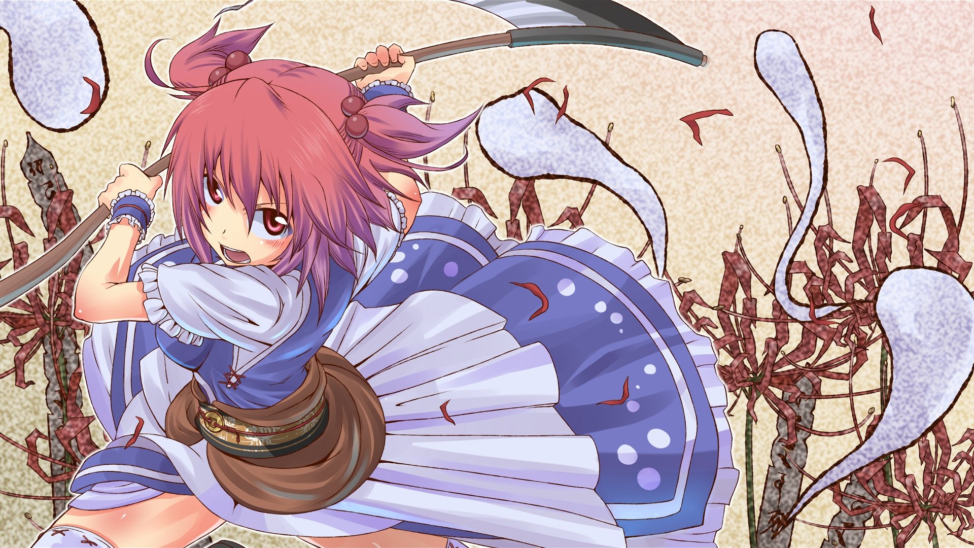 Download Komachi Onozuka Anime Touhou HD Wallpaper