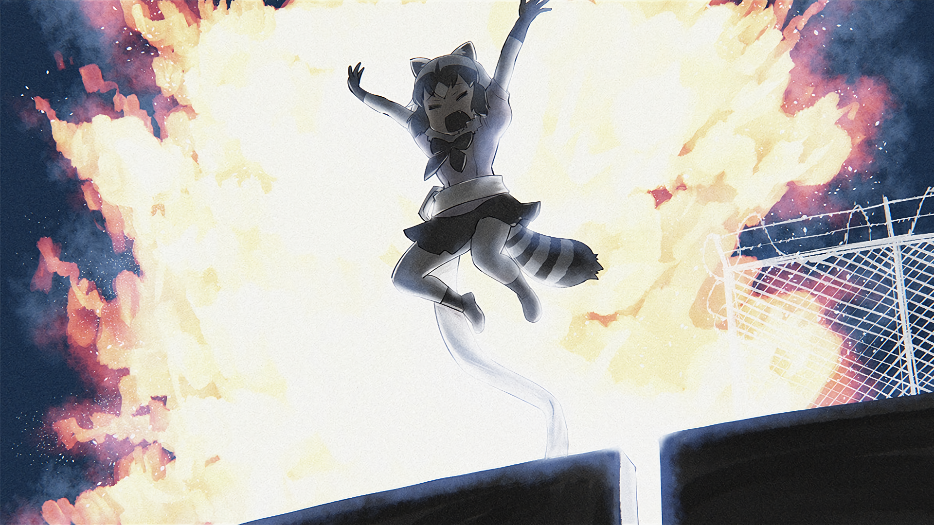 Download Raccoon (Kemono Friends) Anime Kemono Friends HD Wallpaper