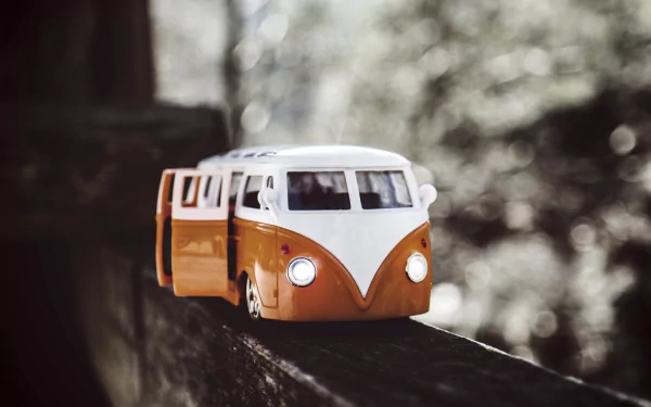 Volkswagen bokeh van man made toy HD Desktop Wallpaper | Background Image