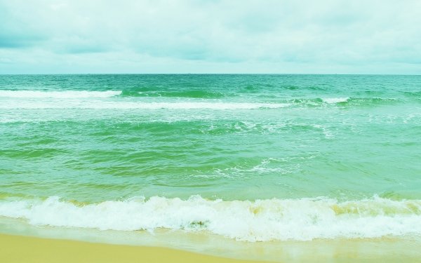 Earth Ocean Beach Wave Horizon HD Wallpaper | Background Image
