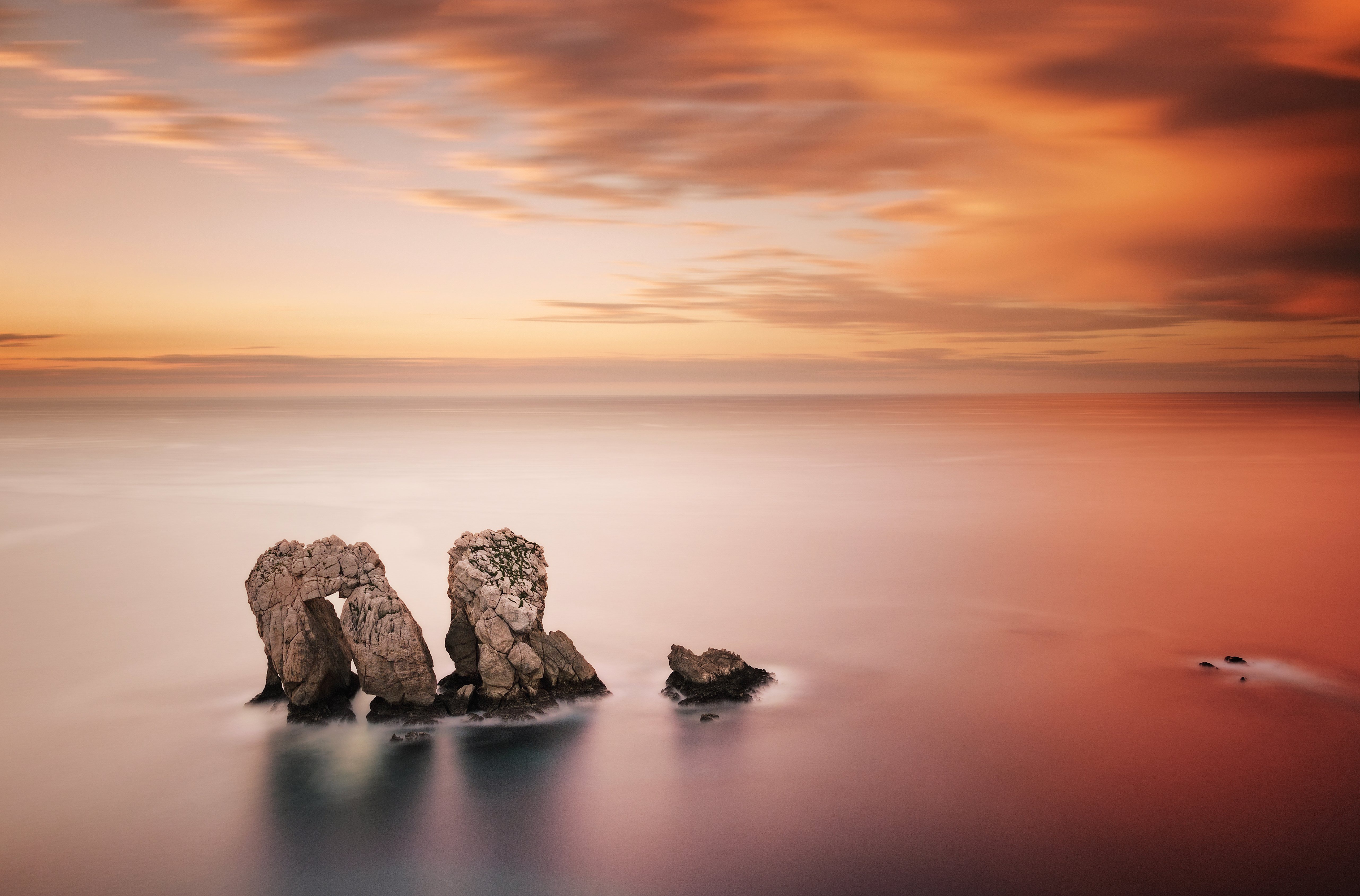 Download Sky Horizon Nature Ocean 4k Ultra HD Wallpaper