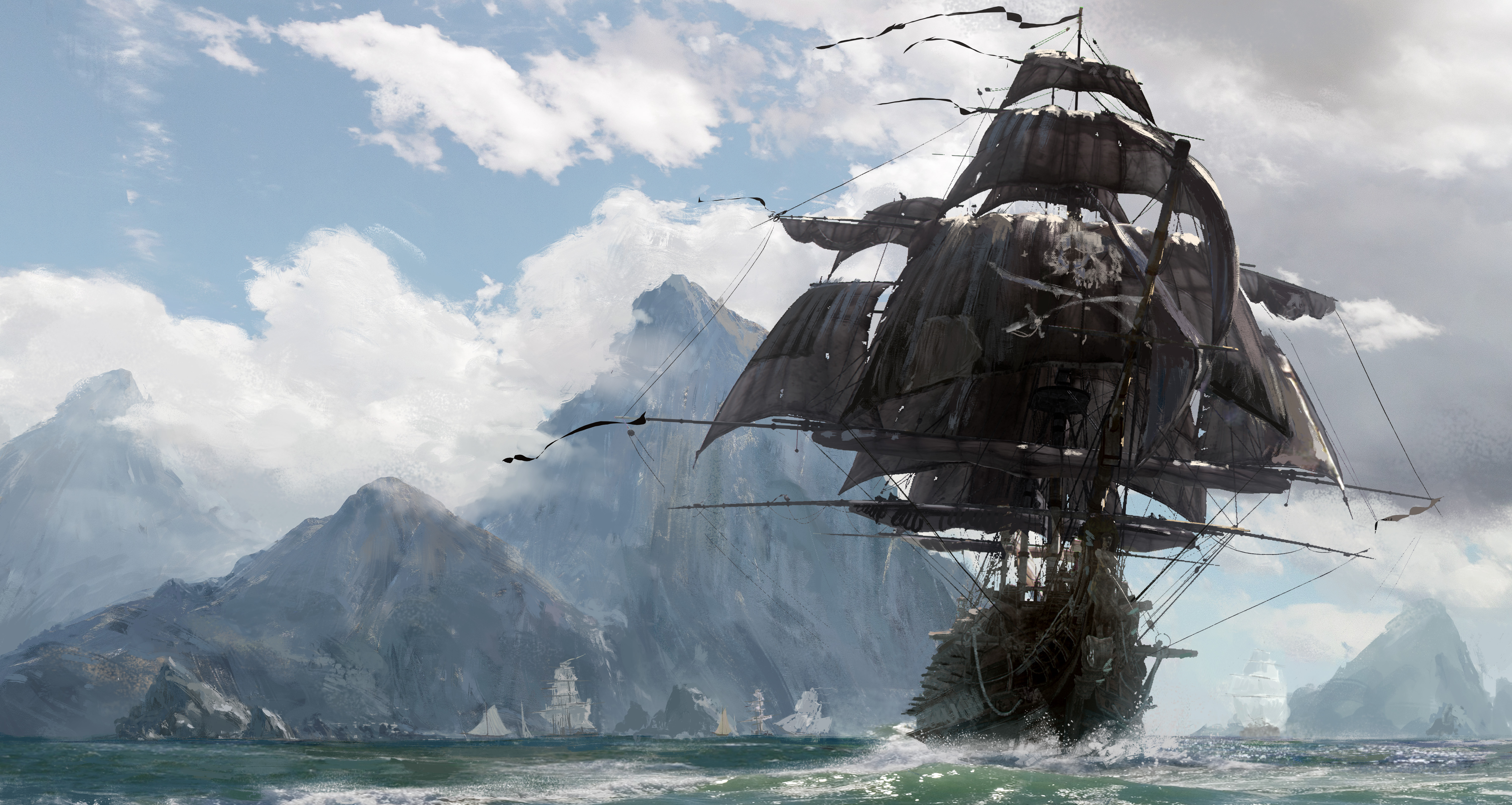 Video Game Skull and Bones HD Wallpaper | Background Image