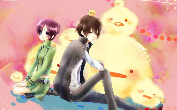Kyoya Hibari Chrome Dokuro Anime Katekyō Hitman Reborn! HD Desktop Wallpaper | Background Image