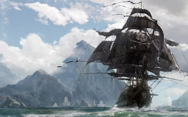 pirate ship video game Skull and Bones HD Desktop Wallpaper | Background Image