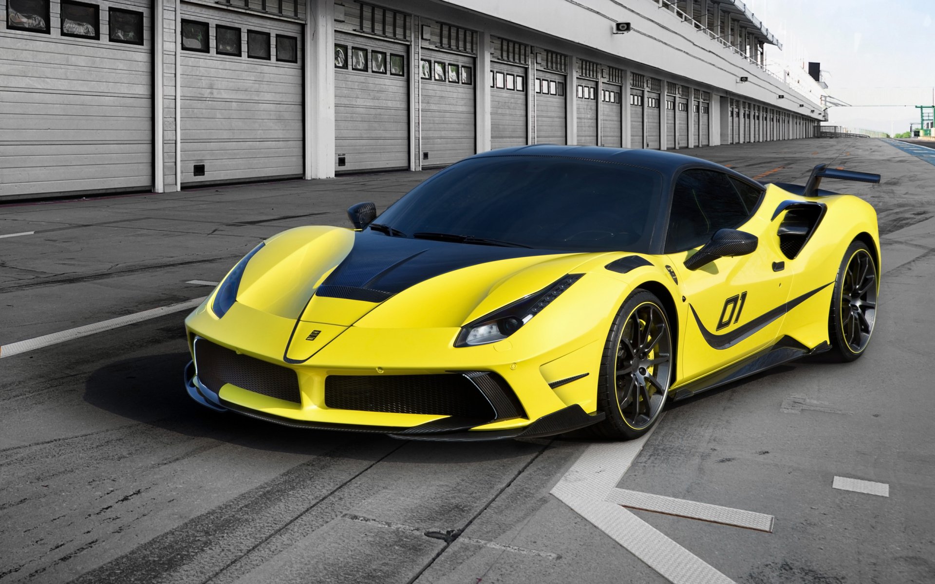 Download Yellow Car Race Car Ferrari Car Supercar Vehicle Ferrari 488 GTB Siracusa HD Wallpaper