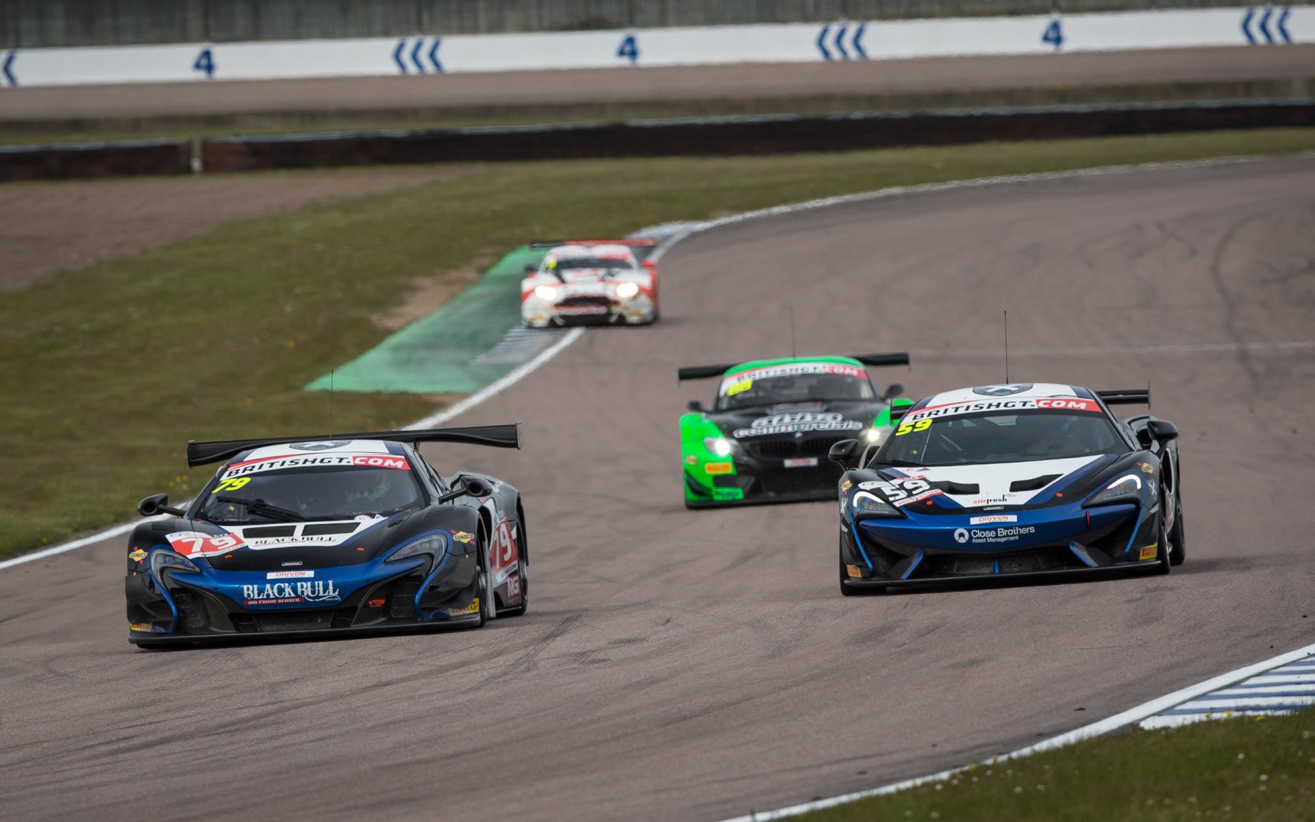 Download Race Car McLaren McLaren 570S Car Supercar Vehicle McLaren 570S GT4 HD Wallpaper