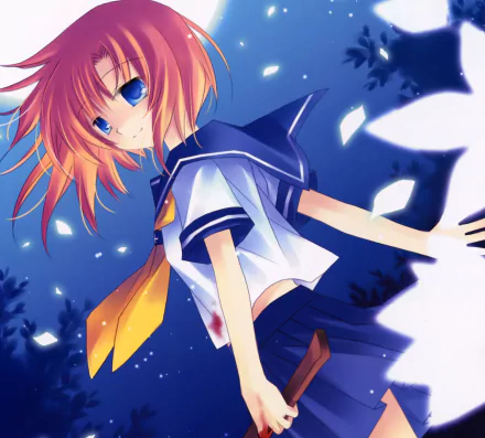 Rena Ryūgū Anime Higurashi When They Cry HD Desktop Wallpaper | Background Image