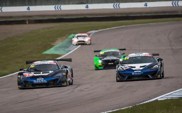 race car McLaren McLaren 570S car supercar vehicle McLaren 570S GT4 HD Desktop Wallpaper | Background Image