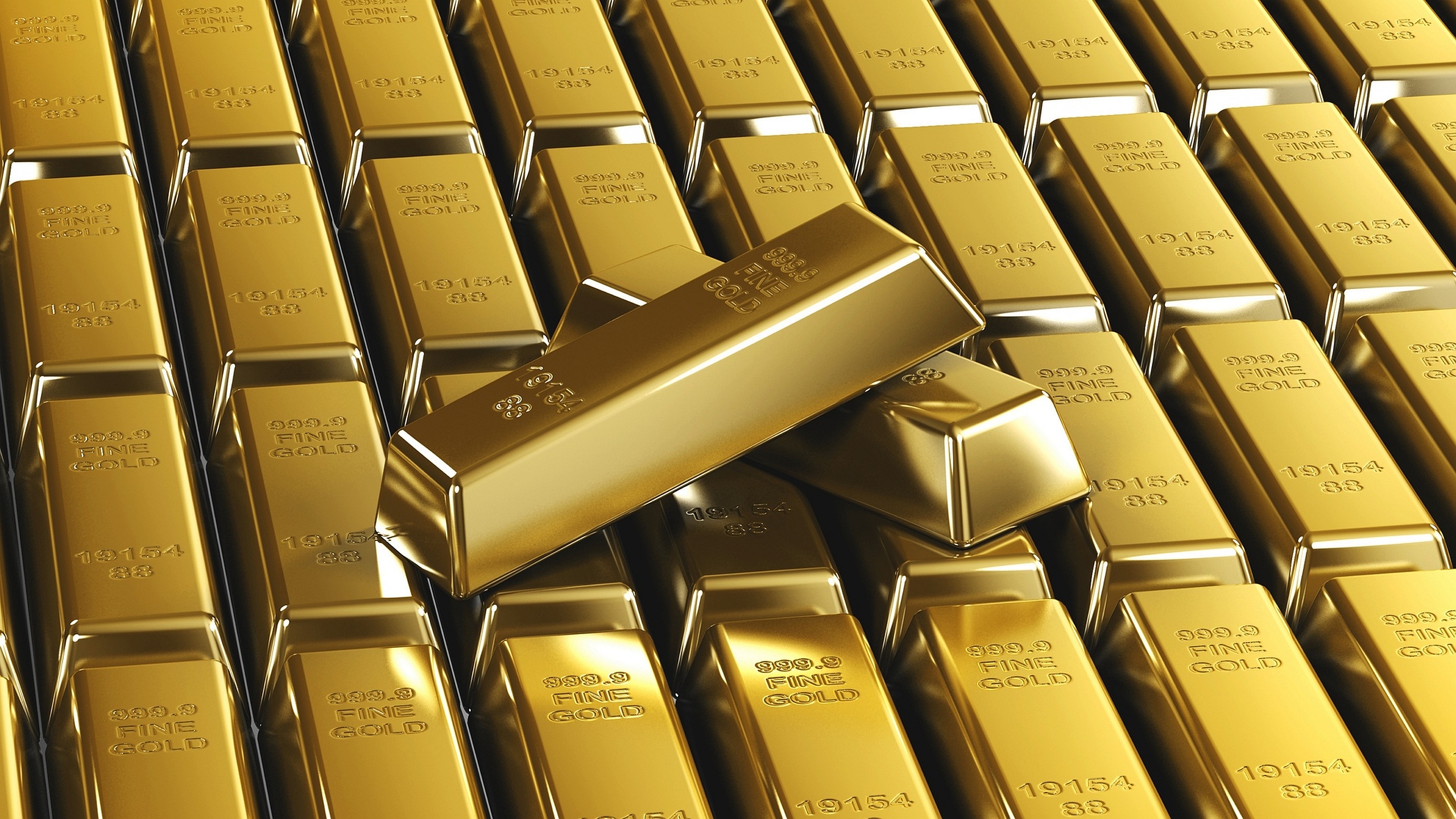 Group of gold bar background Stock Photo - Alamy