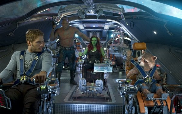 Film Les Gardiens de la Galaxie Vol. 2 Star Lord Gamora Rocket Raccoon Drax The Destroyer Baby Groot Chris Pratt Fond d'écran HD | Image
