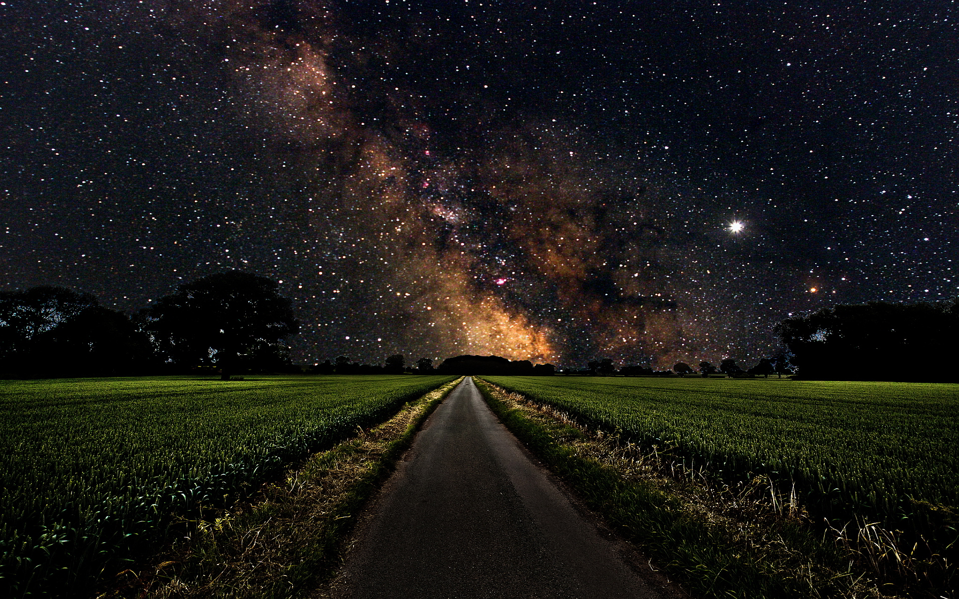 Road On A Starry Night