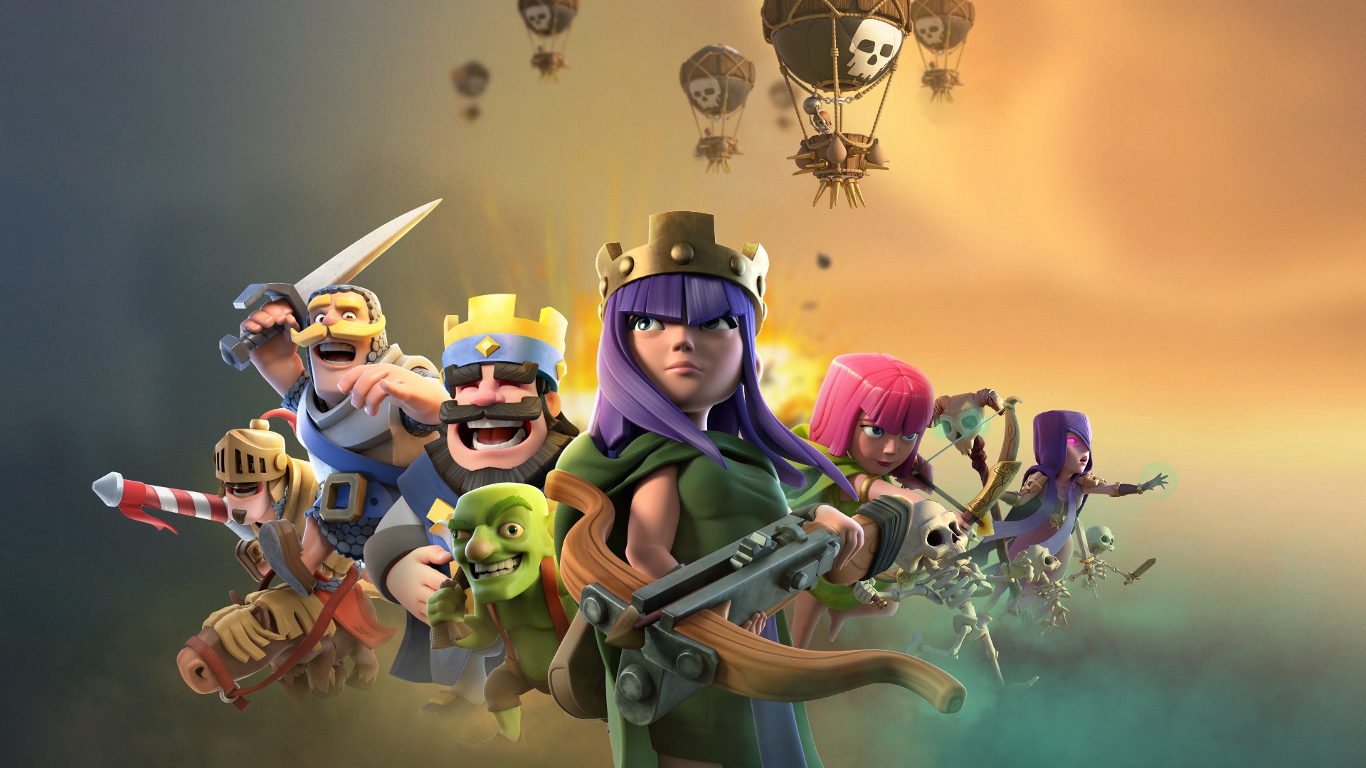 Epic Clash Of Clans Battle HD Wallpaper
