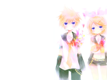 Len Kagamine Rin Kagamine Anime Vocaloid HD Desktop Wallpaper | Background Image