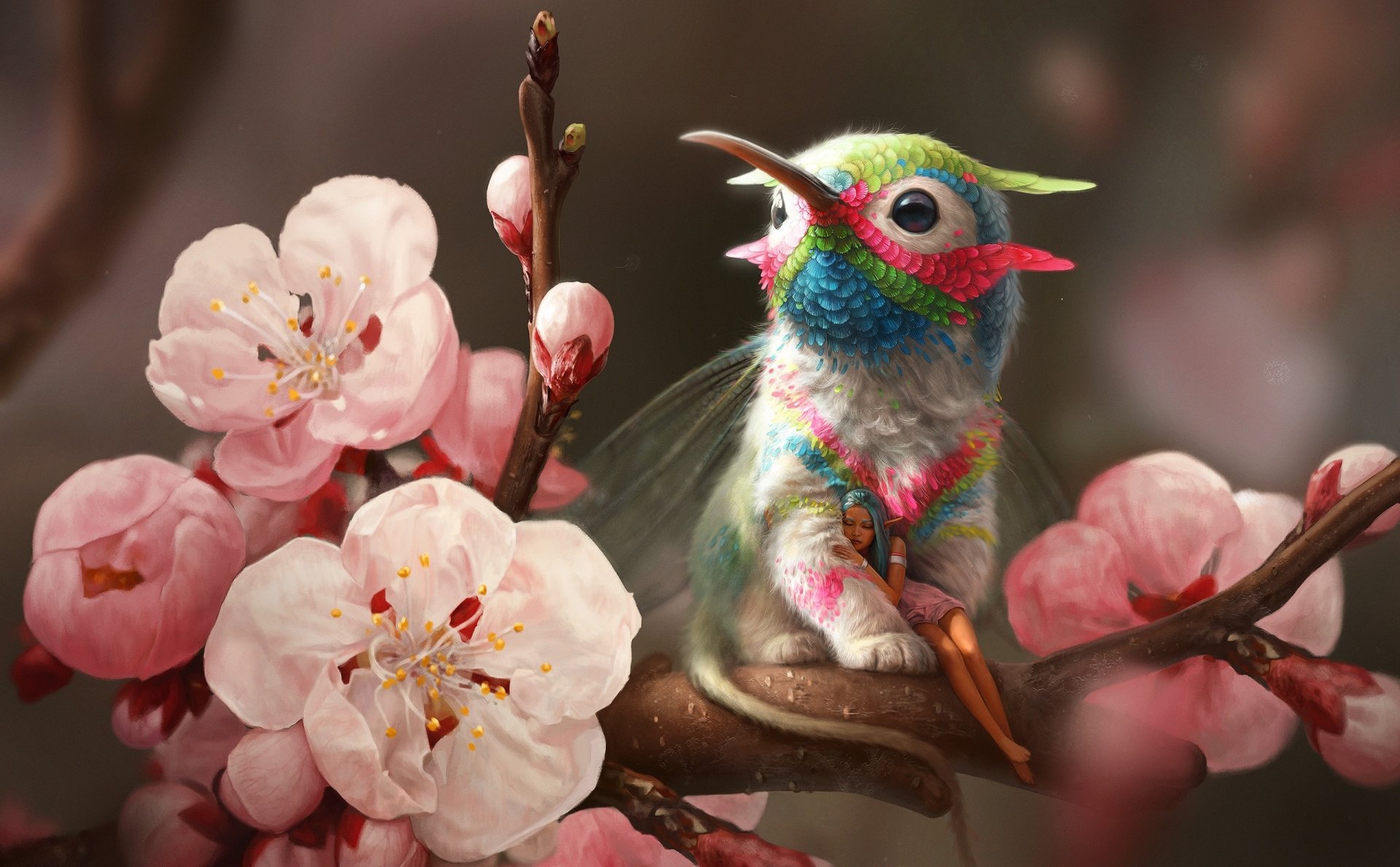Fairy Blossom Fantasy HD Wallpaper by George Redreev