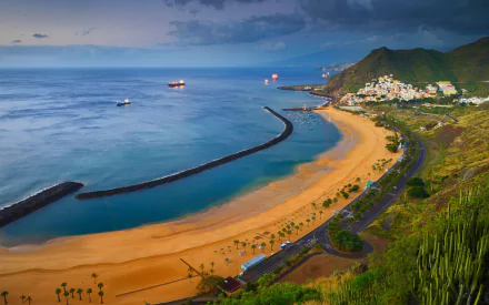  Beach in Tenerife in the Canary Islands