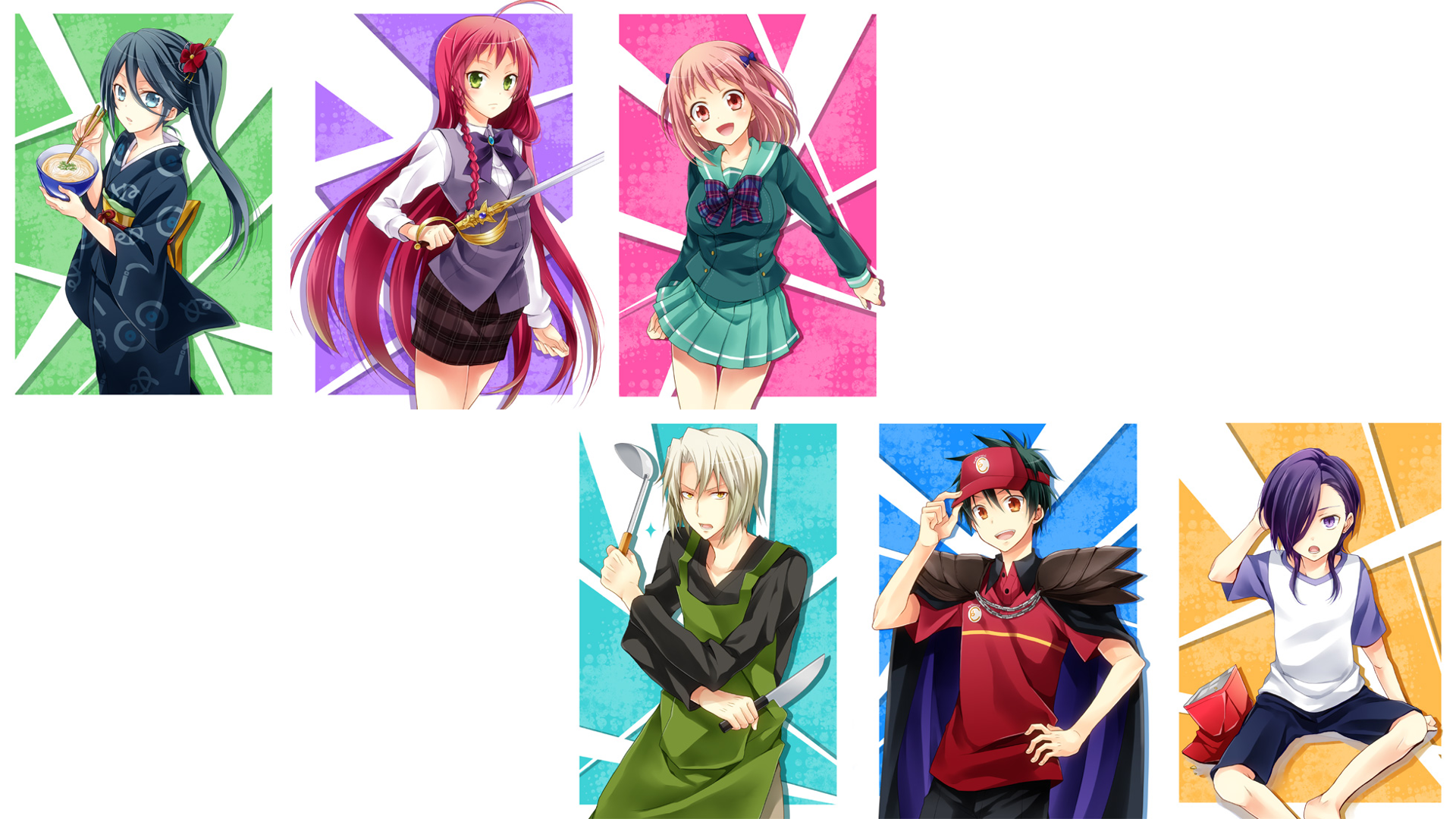 Anime The Devil Is a Part-Timer! HD Wallpaper