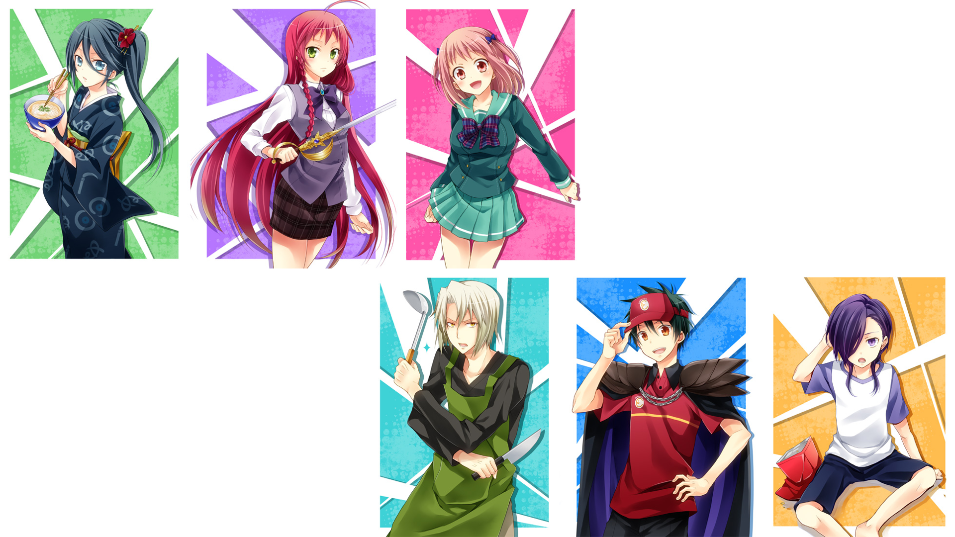 Anime The Devil Is a Part-Timer! HD Wallpaper by kuena