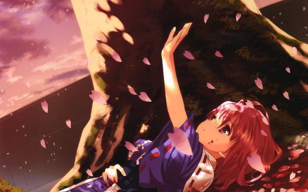 Anime Touhou Yuyuko Saigyouji HD Wallpaper | Background Image