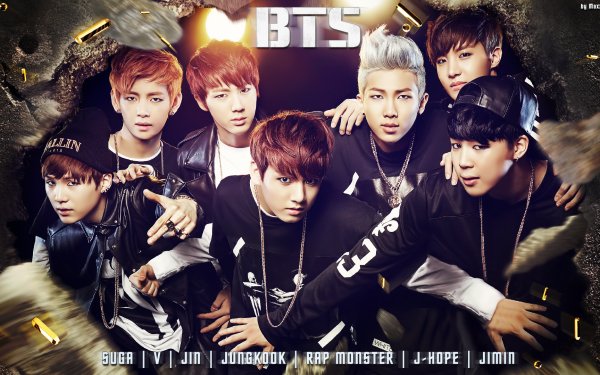 Música BTS Banda de música Corea del Sur Bangtan Boys Jungkook Suga V Jin Jimin Rap Monster J-Hope Fondo de pantalla HD | Fondo de Escritorio