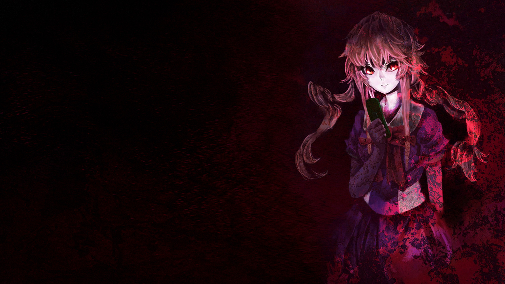 Yuno Gasai in Mirai Nikki - HD Anime Wallpaper