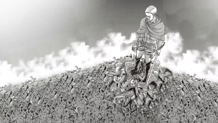  Ervin standing on a pile of corpses