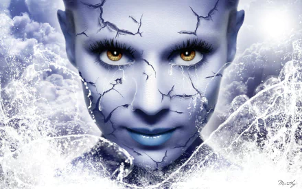  Girl with Cracked Skin