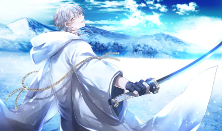 Tsurumaru Kuninaga Anime Touken Ranbu HD Desktop Wallpaper | Background Image