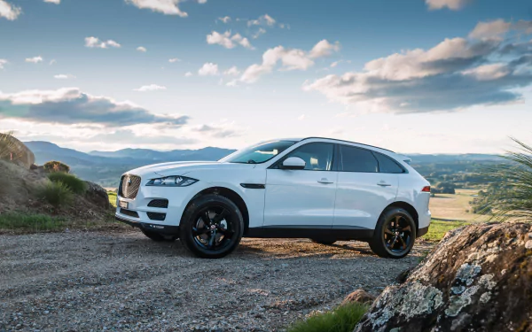 SUV white car car Jaguar (Car) vehicle Jaguar F-PACE HD Desktop Wallpaper | Background Image