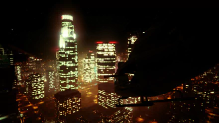 city helicopter skyscraper Los Santos video game Grand Theft Auto V HD Desktop Wallpaper | Background Image