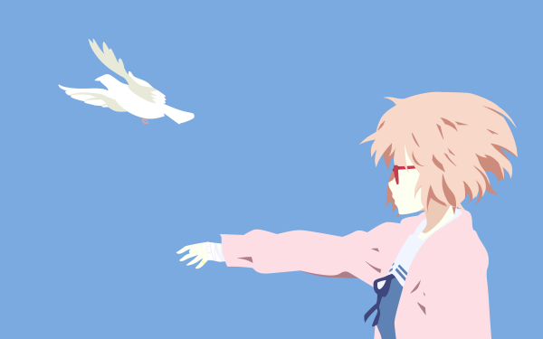 Anime Beyond the Boundary Mirai Kuriyama Kyoukai no Kanata Minimalist HD Wallpaper | Background Image