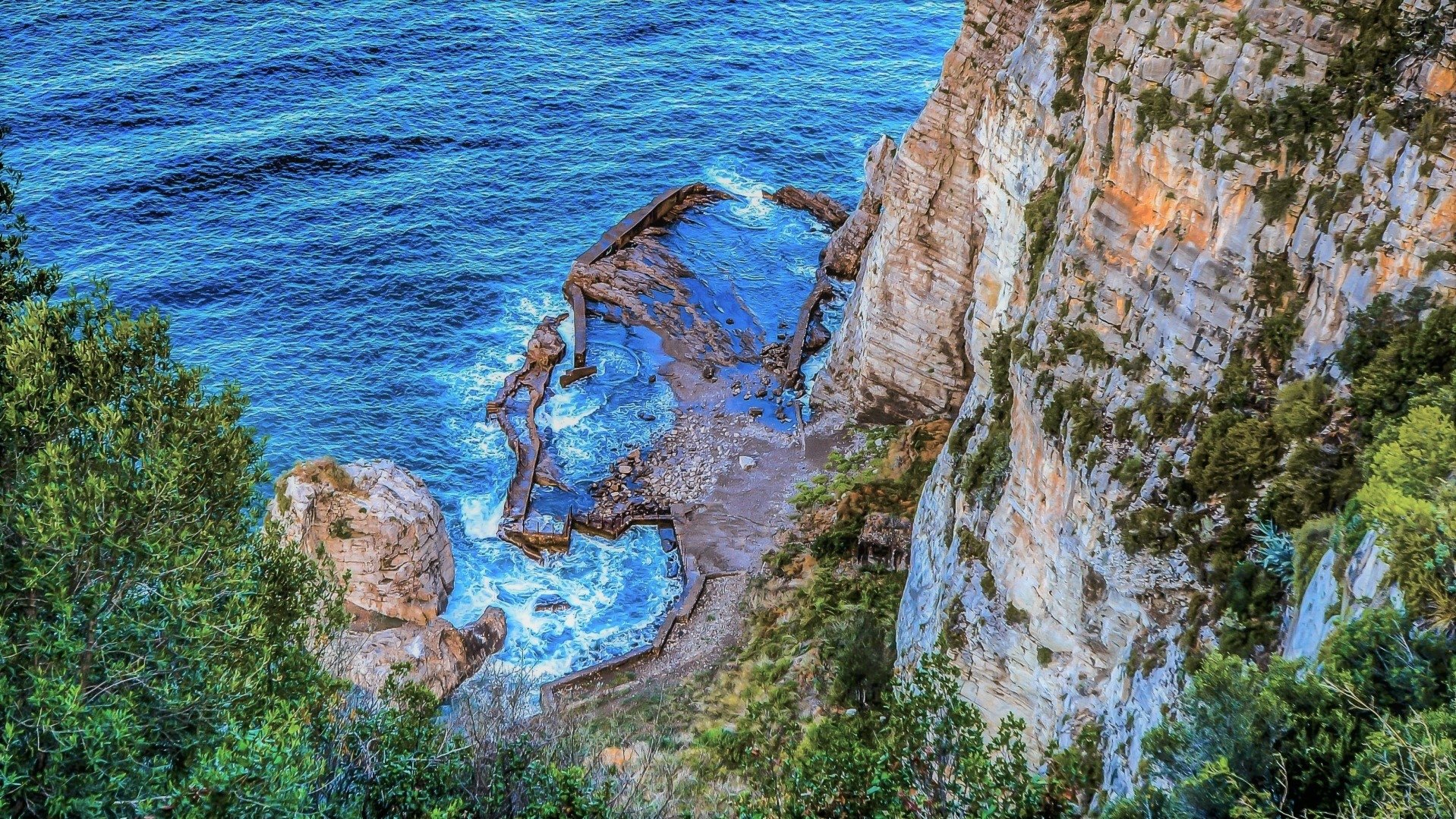 Download Coast Nature Coastline Wallpaper | 1918x1079 | Wallpaper Abyss