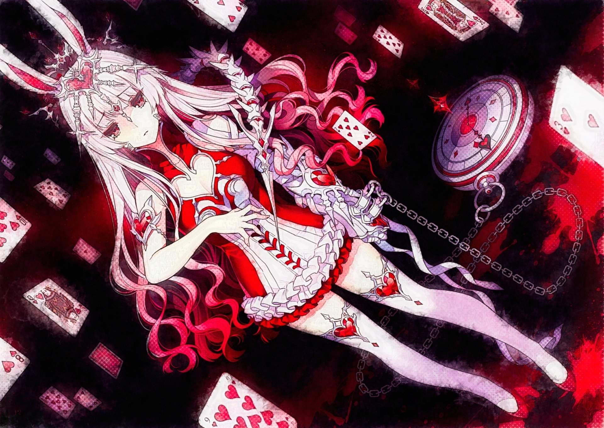 Download White Rabbit (Alice In Wonderland) Anime Alice In Wonderland HD  Wallpaper by Nardack