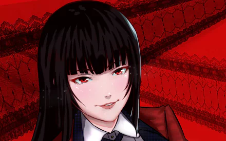 Yumeko Jabami Anime Kakegurui HD Desktop Wallpaper | Background Image
