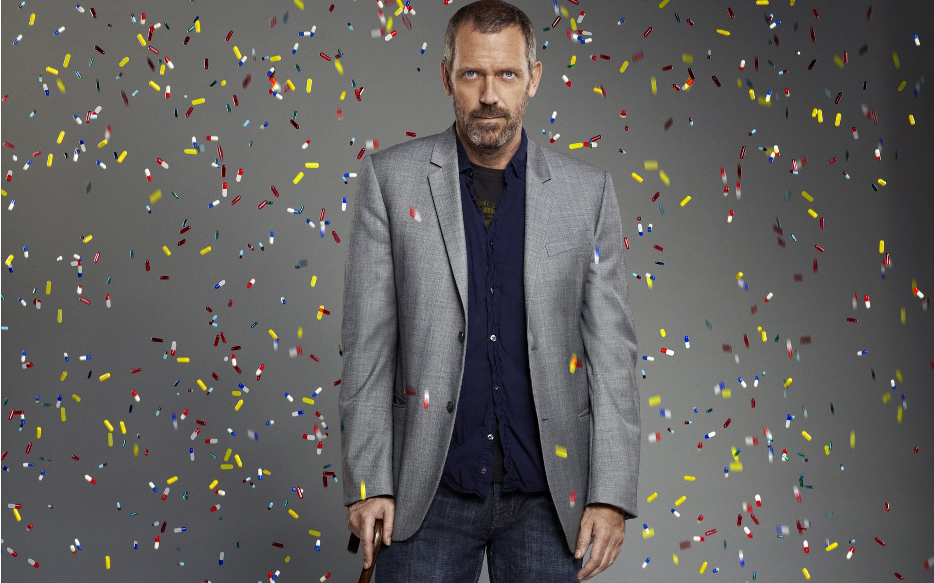 Download Gregory House Hugh Laurie TV Show House HD Wallpaper