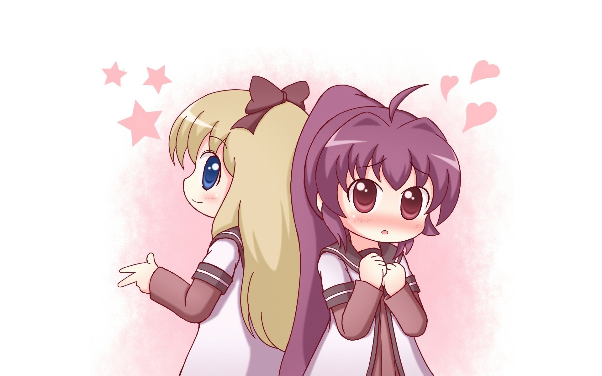 Download Kyōko Toshinō Ayano Sugiura Anime YuruYuri HD Wallpaper